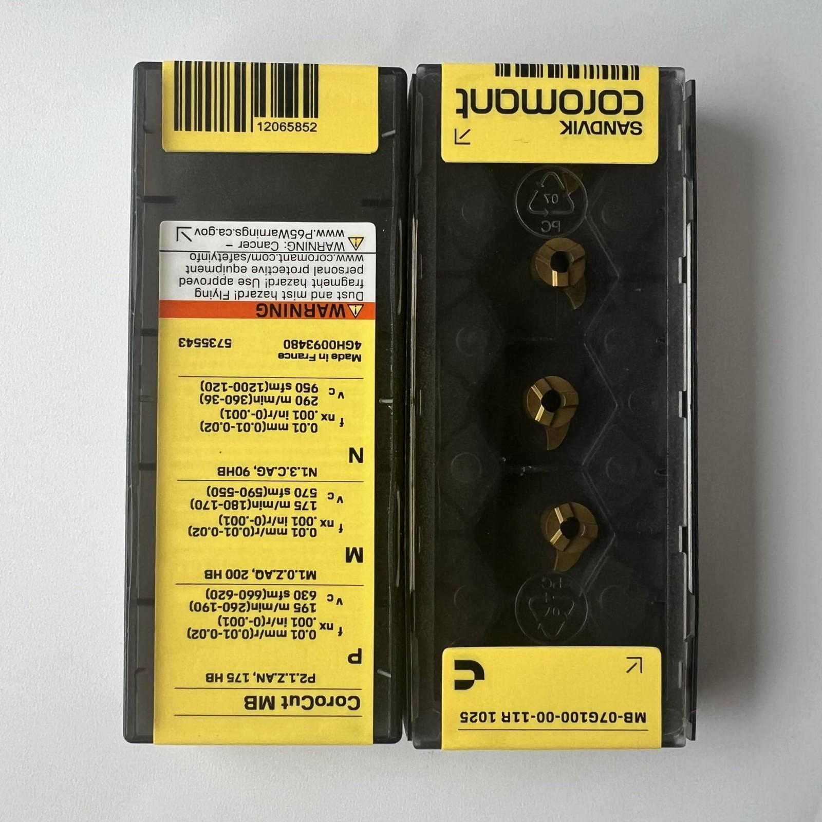 

SANDVIK / MB-07G100-00-11R 1025 / Original Swedish hard alloy blade 10 Pcs