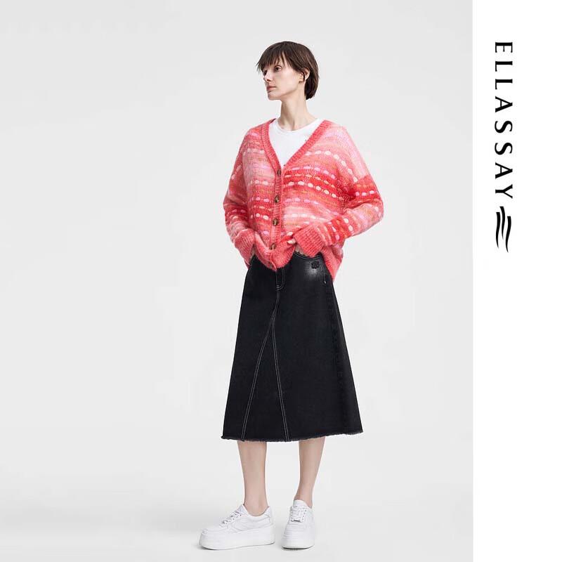 ELLASSAY Women's Versatile Mohair Knit Sweater