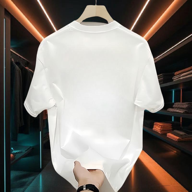 Spring/Summer 2025 Chinese Style Streetwear: Men's Plum Blossom Print Short Sleeve T-Shirt