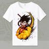 Dragon Ball Animation Derivatives Goku Vegeta Buu Frieza Printed Short Sleeve T-shirt Unisex's and Women's Fashion Cotton Top