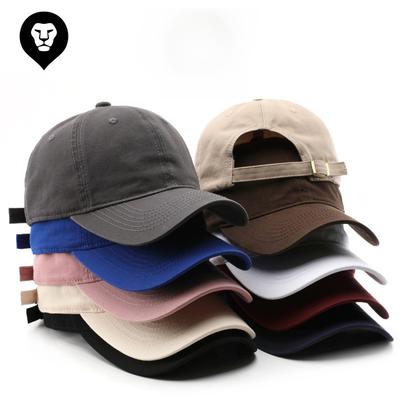 Japanese Women's Retro Solid Color Light Board Washed Cotton Baseball Cap Outdoor Sports Men's Travel Sunscreen Baseball Cap