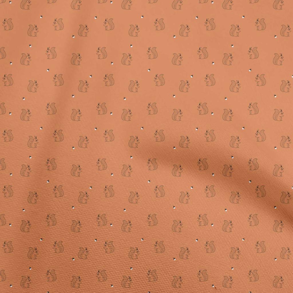 oneOone Cotton Flex Brown Fabric Wine Glass Dress Material Fabric Print Fabric By The Yard 40 Inch