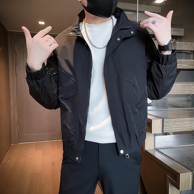 

2025 Autumn Men s Trendy Korean Style Youth Jacket - Lightweight and Stylish 2XL чорний