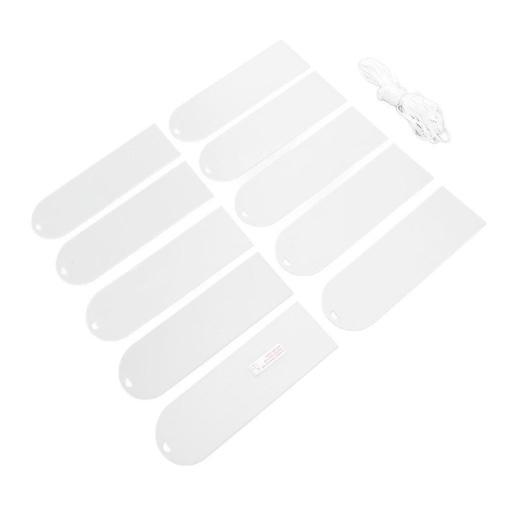 11 Pcs Set Acrylic Blanks Clear Rectangular Acrylic Place Cards with White Ribbon for Wedding Birthday Party