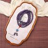 Purple Eastern Style Lacquer 108 Herbal Fragrance Beads Bracelet Necklace