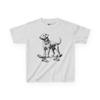 Playful Skateboarding Dog Kids Tee