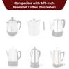 3.75Inch Round Coffee Filter Paper for Percolators Disposable Natural Unbleached Coffee Filters Disc Home Office Use