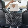 New Leather Car Middle Seat Storage Organizer Large Capacity Car Chair Back Hanging Bag Car Accessories Seat Back Storage