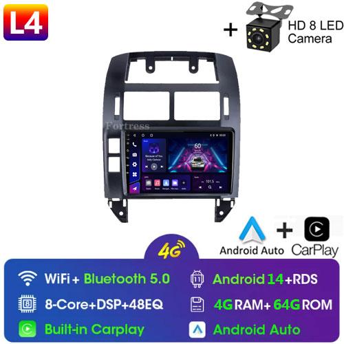 Fortress Pentru Volkswagen Polo Mk4 2001 - 2011 Radio Auto Android Player Multimedia Carplay Auto Stereo GPS Navi 2din DSP Unitate Principală