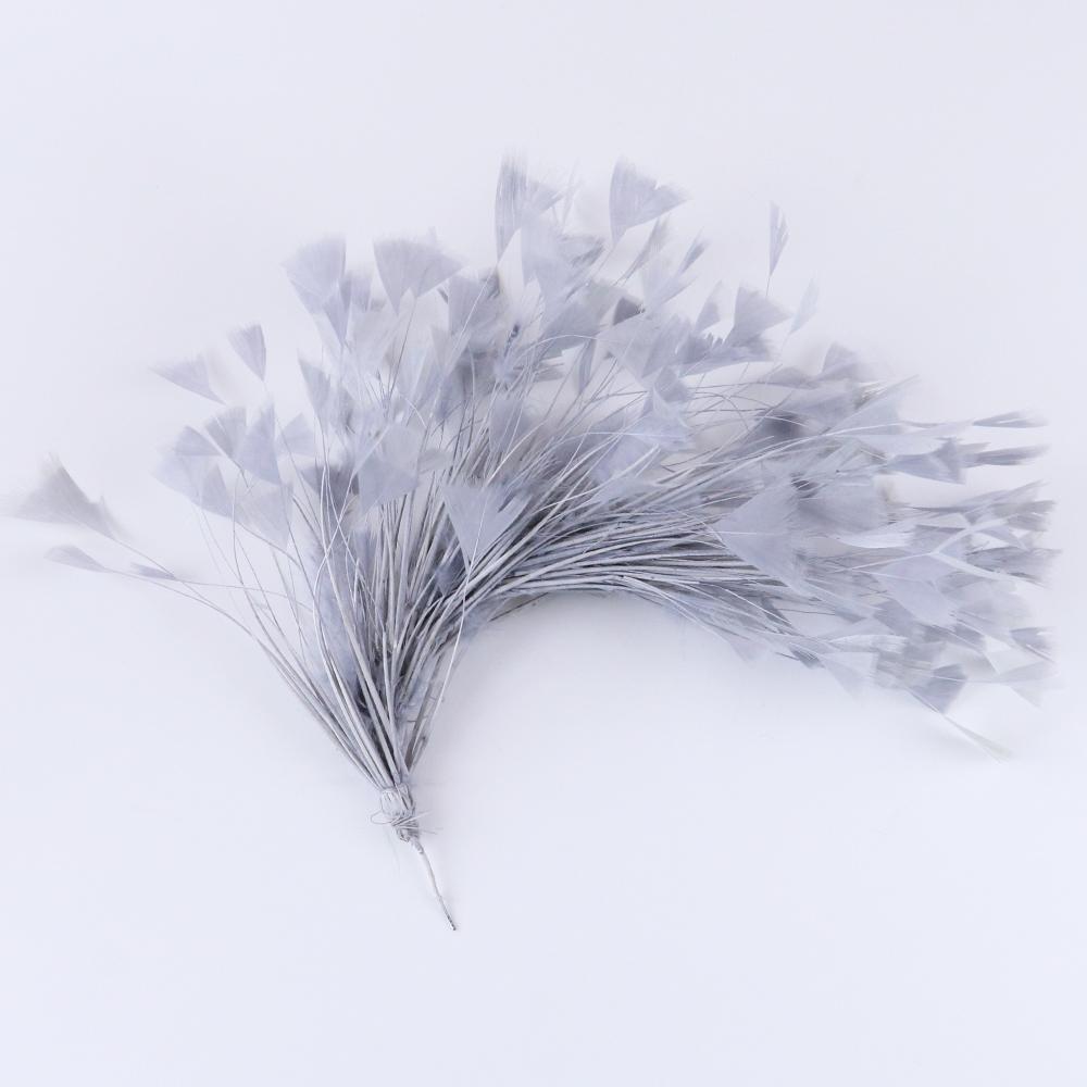 

Красивые 1 шт. Петух Гусь Индейка Перья Поделки для DIY Перьевой Головной Убор Повязки на Голову для Женщин Декоративные Перья Цветок 1920-х светло-серый