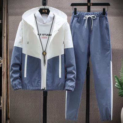 Men's Sportswear Suit Plus Size Plus Size Casual Jacket Two Piece Set