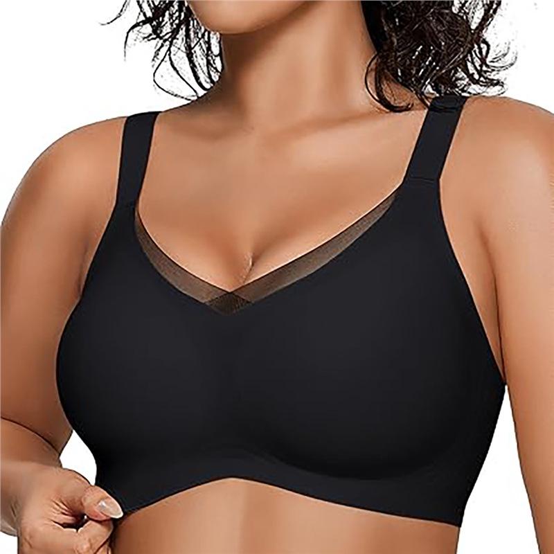 TEMU Seamless Push-up Bra for Large Busts: Wire-Free, Lifting, Bust Minimizing, Reduces Side Bulge, Shaping.