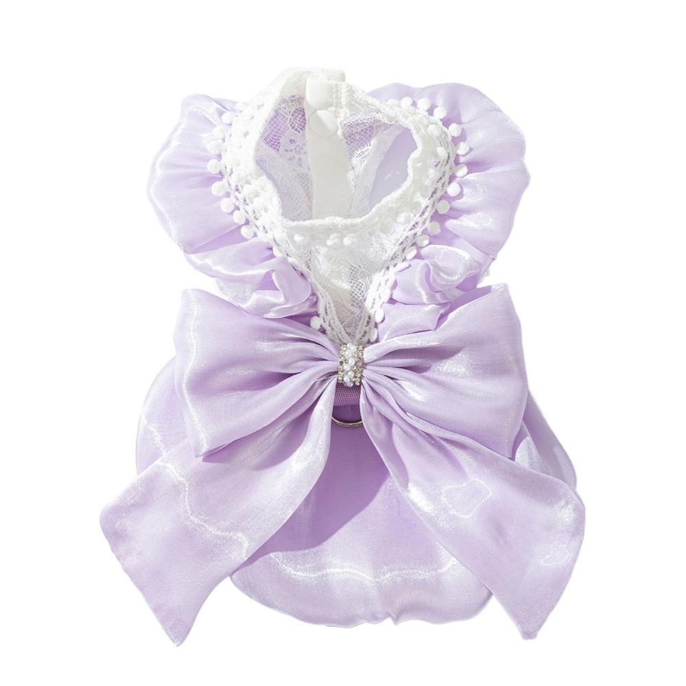 

Adorable Puppy Princess Skirt Comfortable Dog Bow Princess Skirt Cat Skirt for Spring and Summer XXL фиолетовый