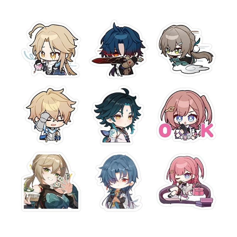 Cute Q-version Characters From Honkai Impact 3 60 High-definition Waterproof Stickers For Scrapbooking And Notebook Decoration