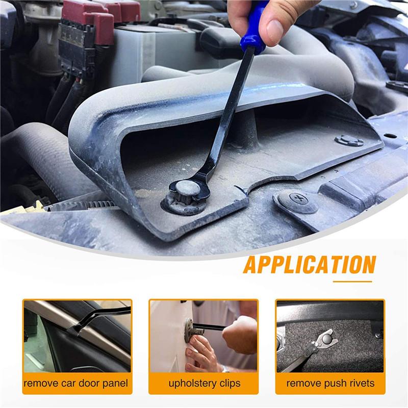 5Pcs/Set Auto Trim Removal Tool Kit Fastener Car Panel Door Window Tool Auto Clip Fastener Remover Pry Tool Clip Puller