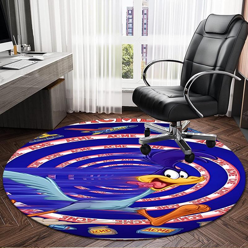 Classic Bunny Round Rug for Livingroom,Bedroom, Palyroom, Chair Rug, Area rug, Circle Carpet, Large Size Fan Christmas gift