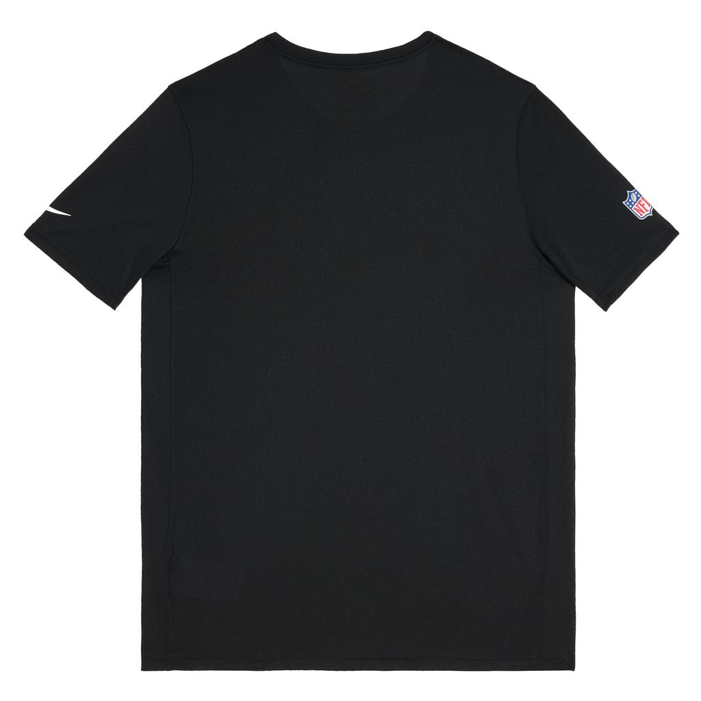 Nike NFL Collaboration Dri-Fit T-Shirt Rangers Team Logo Letter Crew Neck Short Sleeve Kids Tops Black 3Z1B7FBGN-RAI