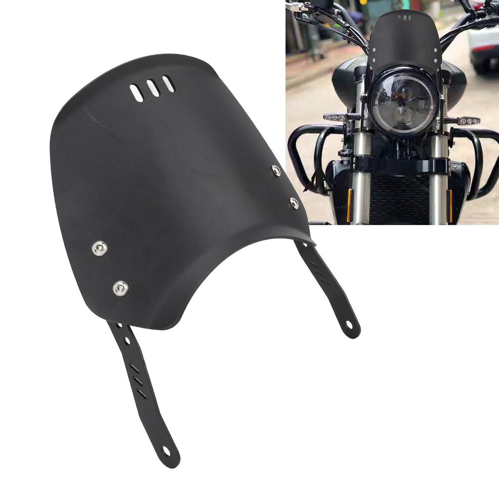 Motorcycle Protective Wind Deflector Windscreen Front Flyscreen with Mount Replacement for Su uki SV1000 SV400 GS750E