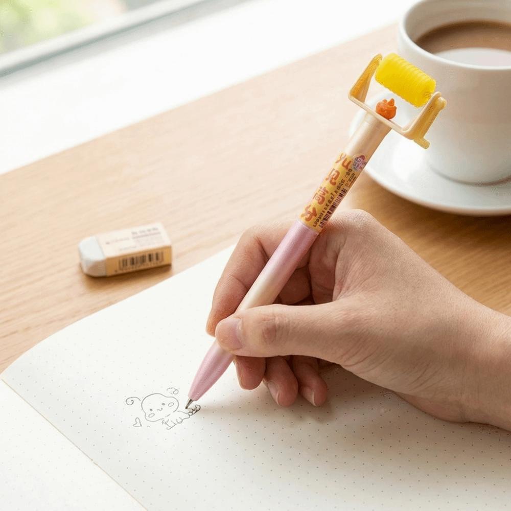 Funny BBQ Theme Color-Changing Pen Novelty Smooth Writing Rotating Refill Pen Neutral Design 0.5 Tip Writing Pen Office Use