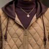 Women's Diamond Quilted Hooded Padded Jacket