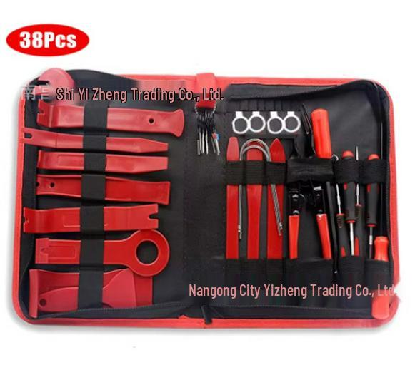 38-Piece Car Panel & Audio Decoration Removal Tool Set 38 Pieces красный