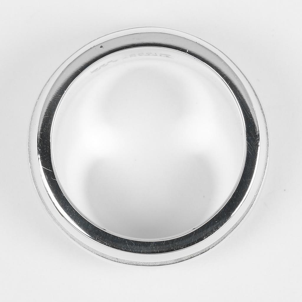 TIFFANY&Co. Atlas Grooved Double Line Ring Silver925 #6.0(US Size) 9.53g Unisex Used