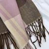 Plaid Imitation Cashmere Scarf New Winter Scarf Women's Shawl Thickened European and American Warm Fringed Scarf