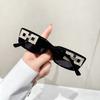 Sunglasses with Chain Square Fashion Shades for Women Men