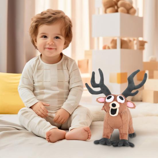 99-Nights Deer Plush Doll Soft Stuffed Animals Collectible Toys for Game Fans Home Decor Pillow Gifts