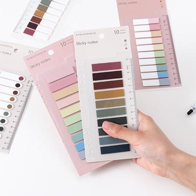 200 szt. Kolorowe samoprzylepne notatki indeksowe samoprzylepne notatki planowanie przypomnienia notatki notatnik etykieta naklejki zakładki notatnik szkoła artykuły biurowe