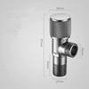 Gray Brass Angle Valve Water Control Valve Gold Corner Valve Brass Bathroom Tap Water Valve 1/2*1/2 Brass Black Angle valves
