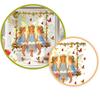 Fairy Window Sticker, Watercolor 4 Fairies Swing Window Cling, Colorful Flowers Butterflies Static Glass Decal for Kids Room Bedroom