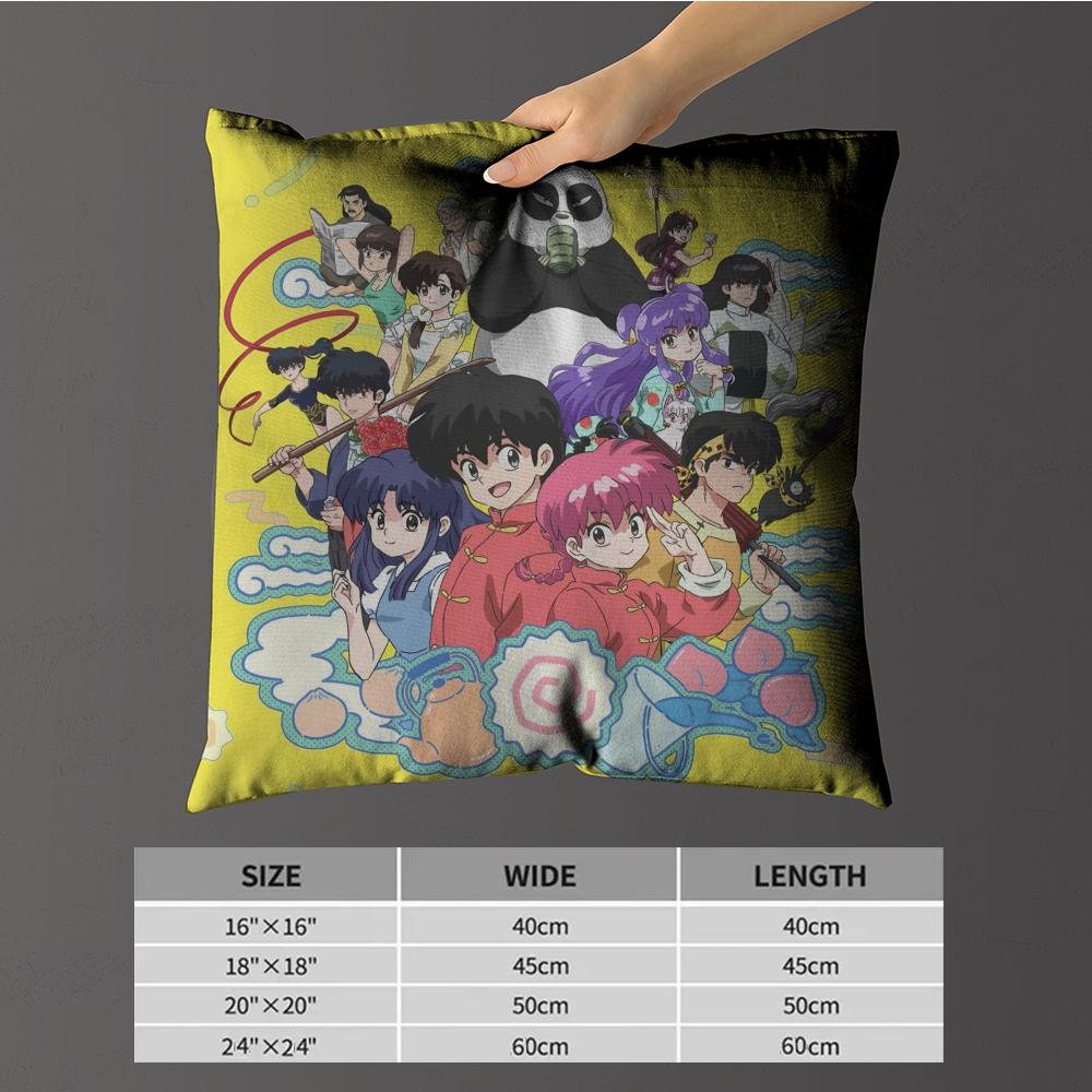 Pillow Case luxurious home office, sofa decorative Multi sized car seat cushions, pillowcases P Chan Ranma Cartoon