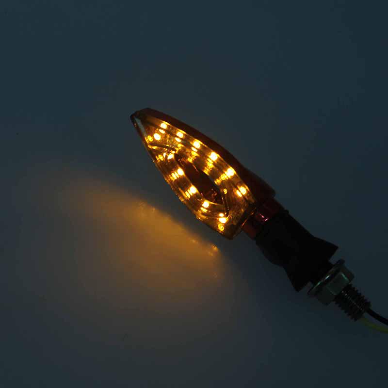 1 Pair Universal Motorcycle Motorbike LED Turn Signal Indicator Light