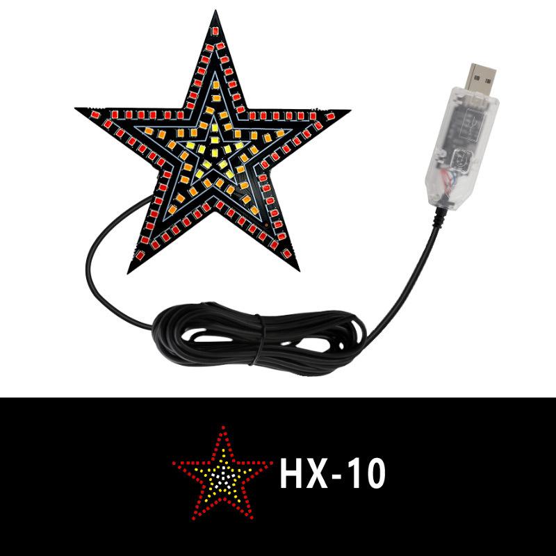 

Автомобильная лампа-звезда для окна, светодиодная декоративная лампа, креативная, без проводки, в форме сердца любви, лампа для выражения на заднем стекле для онлайн-знаменитостей