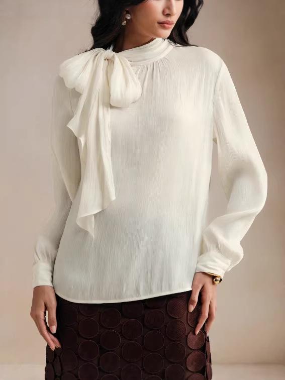 2026 Spring/Autumn European & American High Neck Thin Strap Women's Shirt