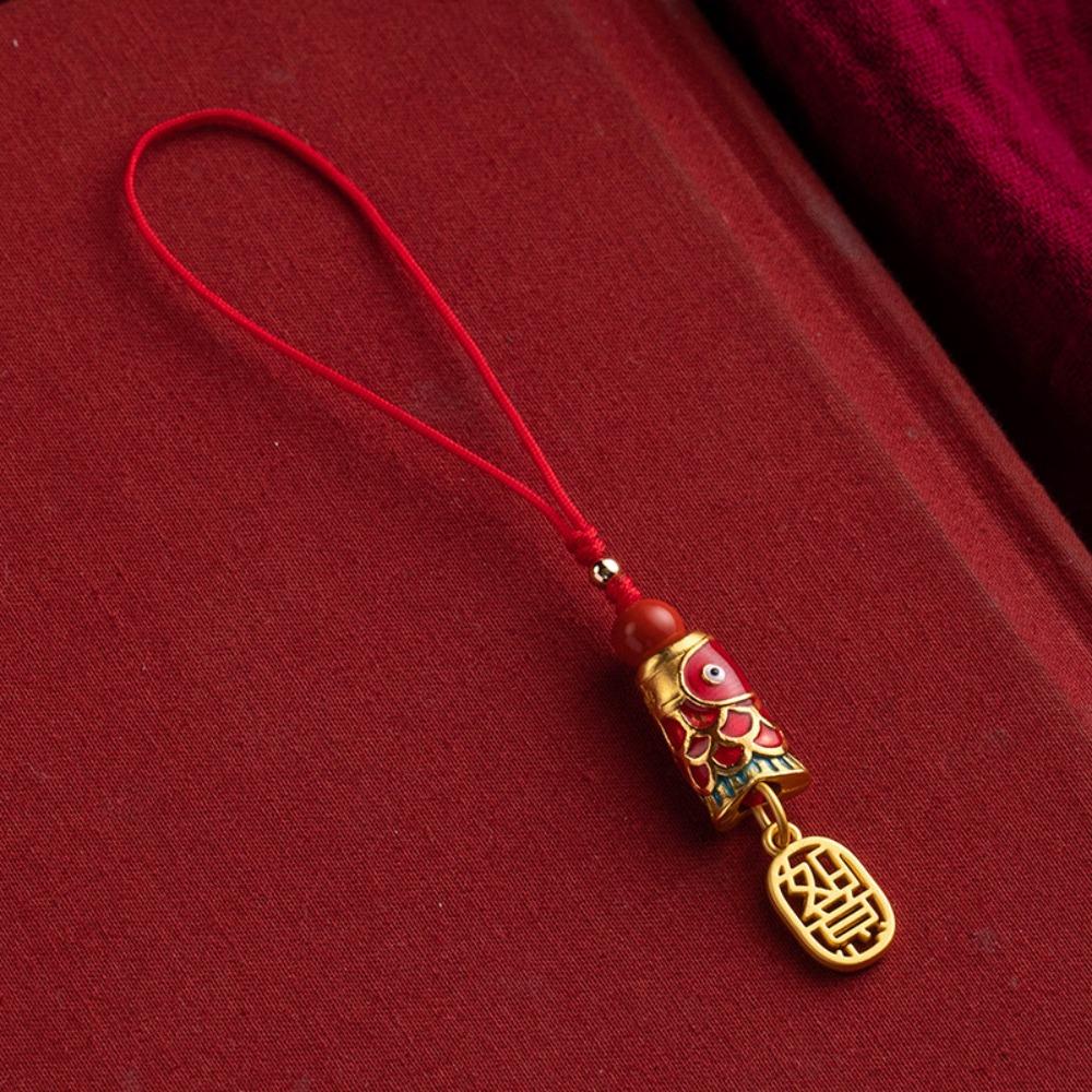 Phone Charms Koi Phone Lanyard Chinese Style Koi Mobile Phone Strap  Mobile Phone Decor