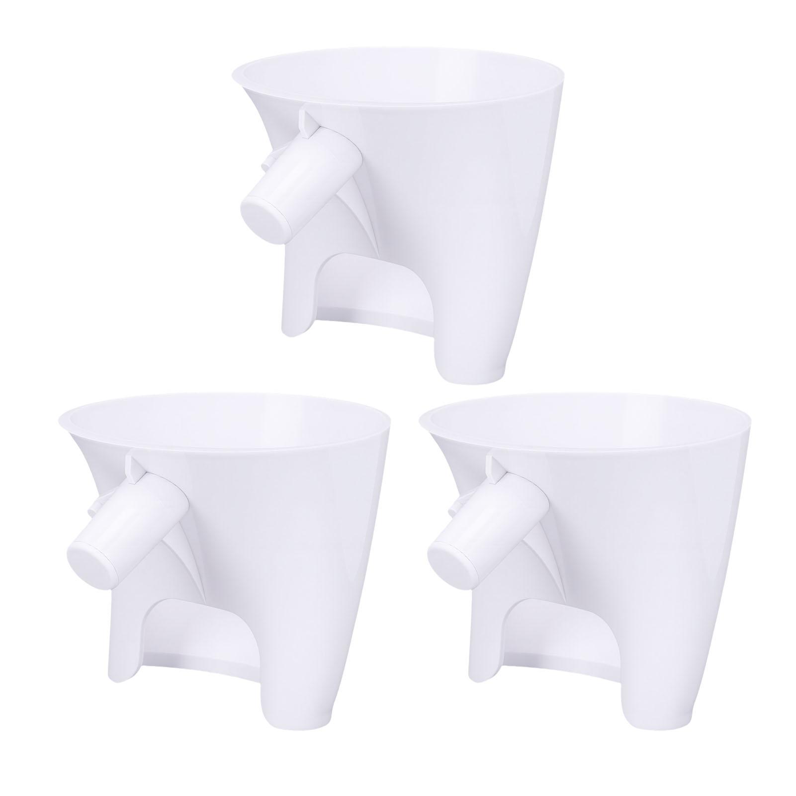 

3PCS Flour Funnel Fit for Artisan KSM150 4.5 5 Qt Tilt Head Mixer Anti Splashing Flour Pouring Funnel Dishwasher Safe