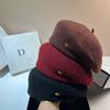 Granular Wool Shaped Beret Japanese Three-Dimensional Edge Pressing Irregular Temperament Large Print Painter Hat Versatile