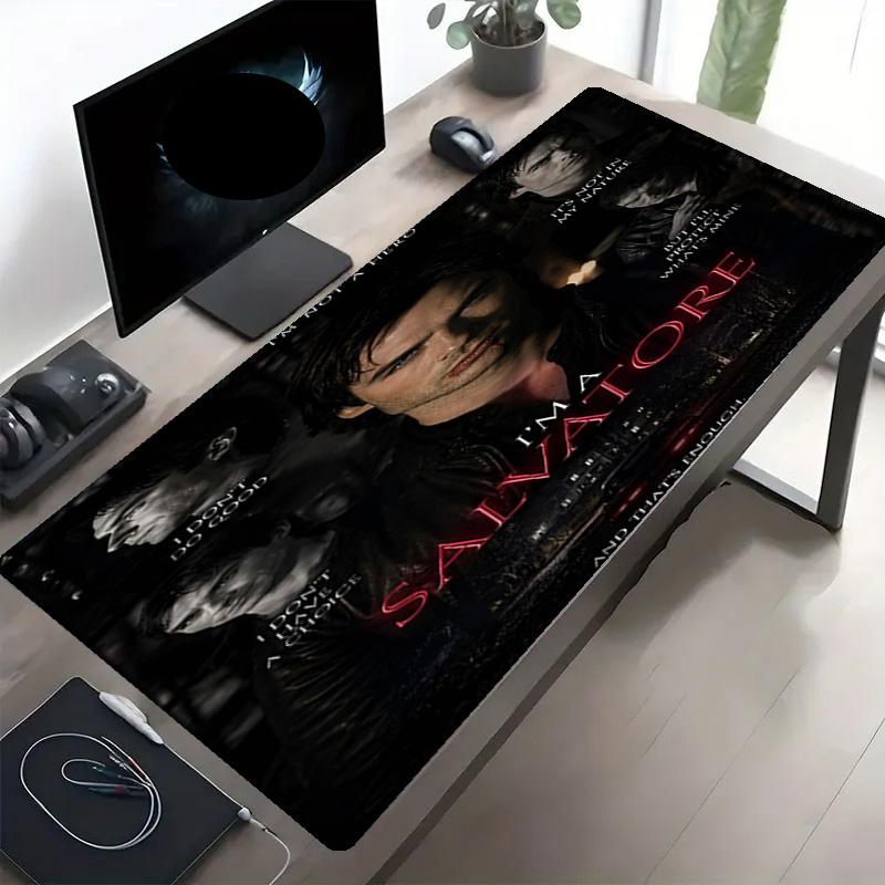 Damon Salvatore Print Mouse Pad, Anti‑Slip Desktop keyboard Mat, for PC Laptop Gaming Working Daily Use, Cool Festival Surprise Gift