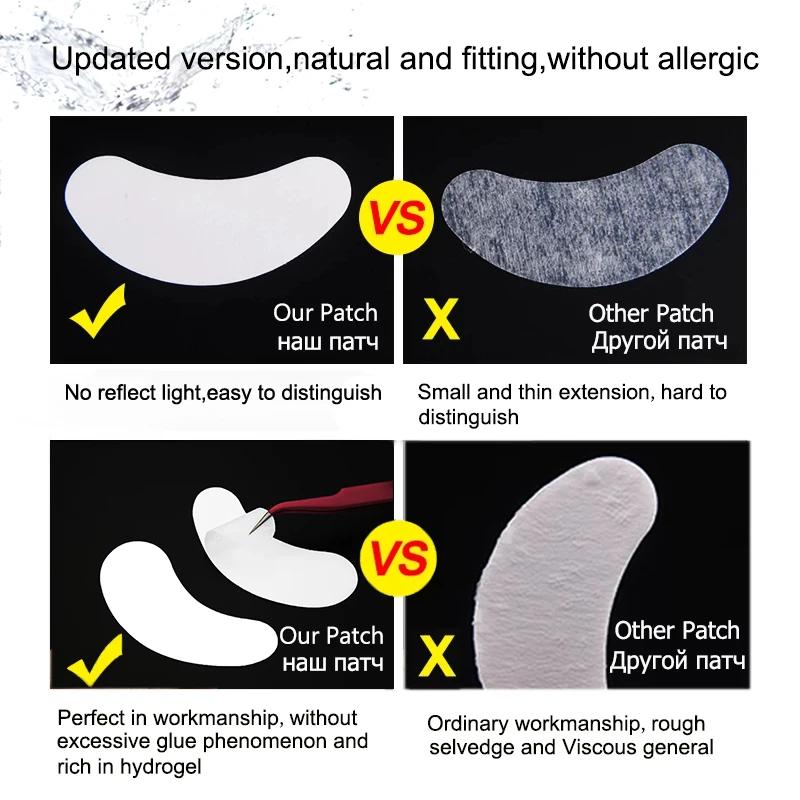 OWOSC 50/100PCS Wholesale Hydrogel Gel Eye Patches for Eyelash Extension Eyepads Eyelash Patch Lash Extension Mask Eyepad Makeup