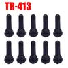 TR413 TR414 Vacuum Tire Valve Nozzle with Dust Cap Car Motorcycle Bicycle Snap-in Tubeless Tyre Rubber Valve Replaceable Parts