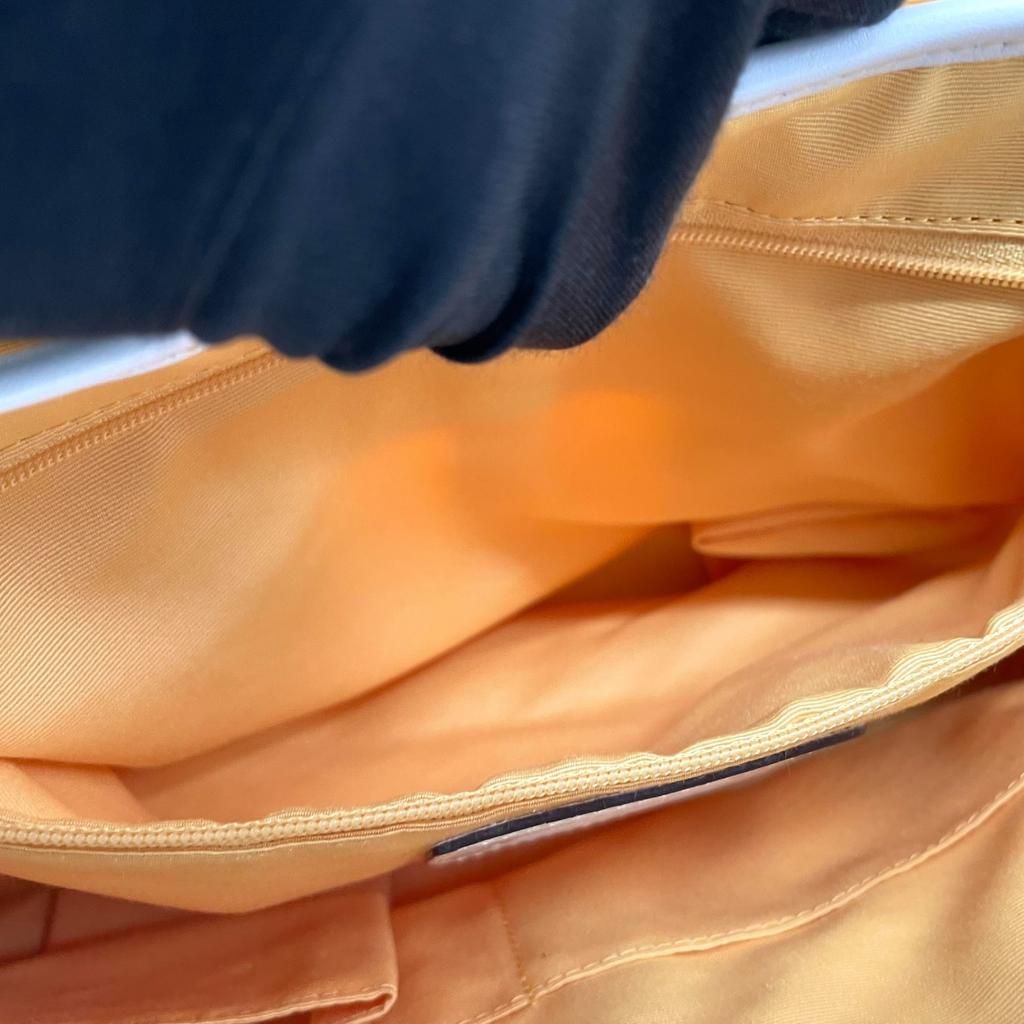 Used COACHHandbag yellow/Brown canvas/leather Women