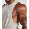 Gymshark Legacy Drop Arm Tank Pebble Grey A5a2z Gb7p