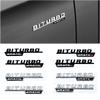 PPQQ8 2 buc Litere Auto Ornament Aripă Insignă BITURBO 4MATIC Plus Emblema Autocolant Pentru Mercedes AMG C43 E43 GLE43 GLC43 W205 W213 Accesorii