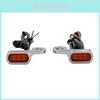 High Visibility Front Turn Signal For 2009 To 2020 Harley Touring Models In Stunning Chrome Orange And Black