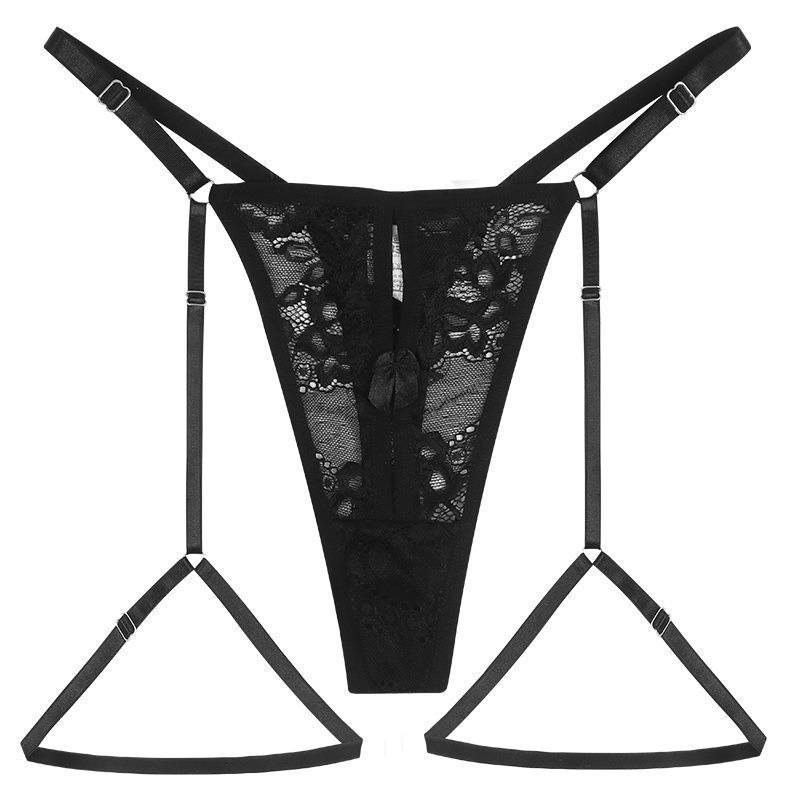 Lingeries Sexy Hot Lace Thong Perspective Tempting Hot Strap Adjustable Sexy Ladies Underwear Adult Female Lingerie to Catch Sex