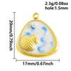6pcs Assorted Leaf Fish Mushroom Plant Animal Pendant Enamel Charm Stainless Steel Charms For Jewelry Making Supplies DIY Craft