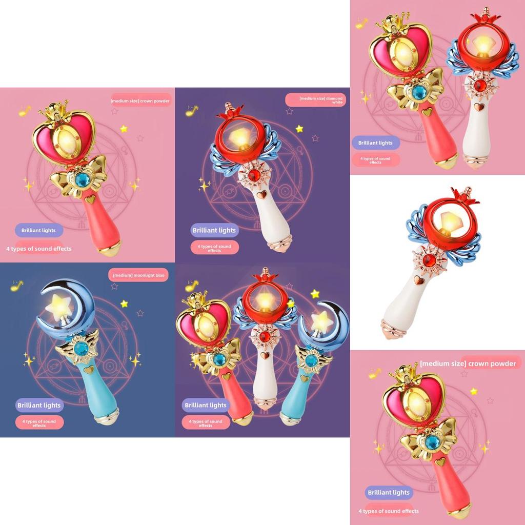 Glittering Fairy Magic Wand With Sound And Led Light For Childrens Party