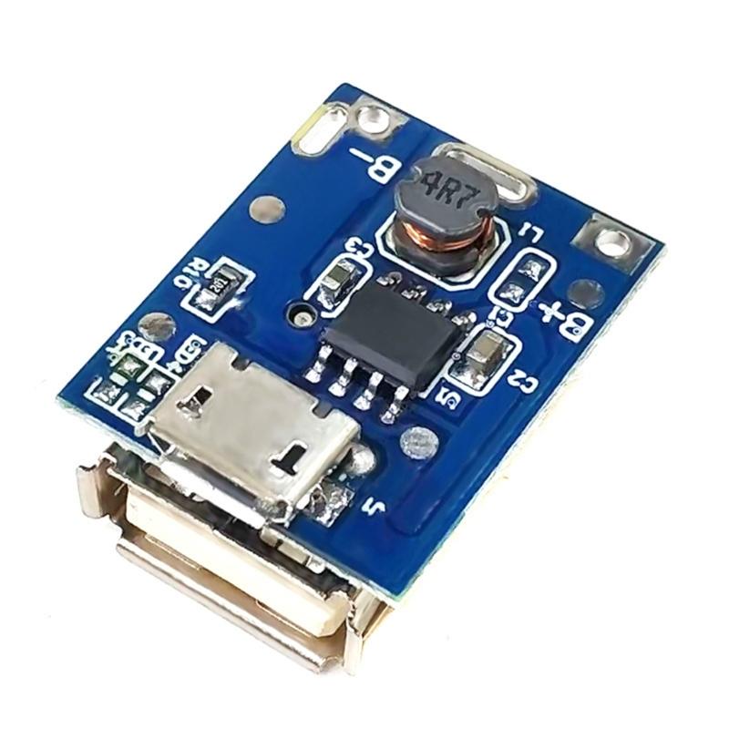 Pack of 10pcs 5V Step Up Board for Lithium Battery Charging Protections with Build-in Intelligent Temperature Control
